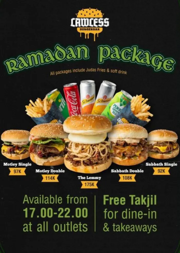 Promo Lawless Burgerbar Paket Ramadan Mulai Rp 92 Ribuan Dan Free Takjil Foodierate