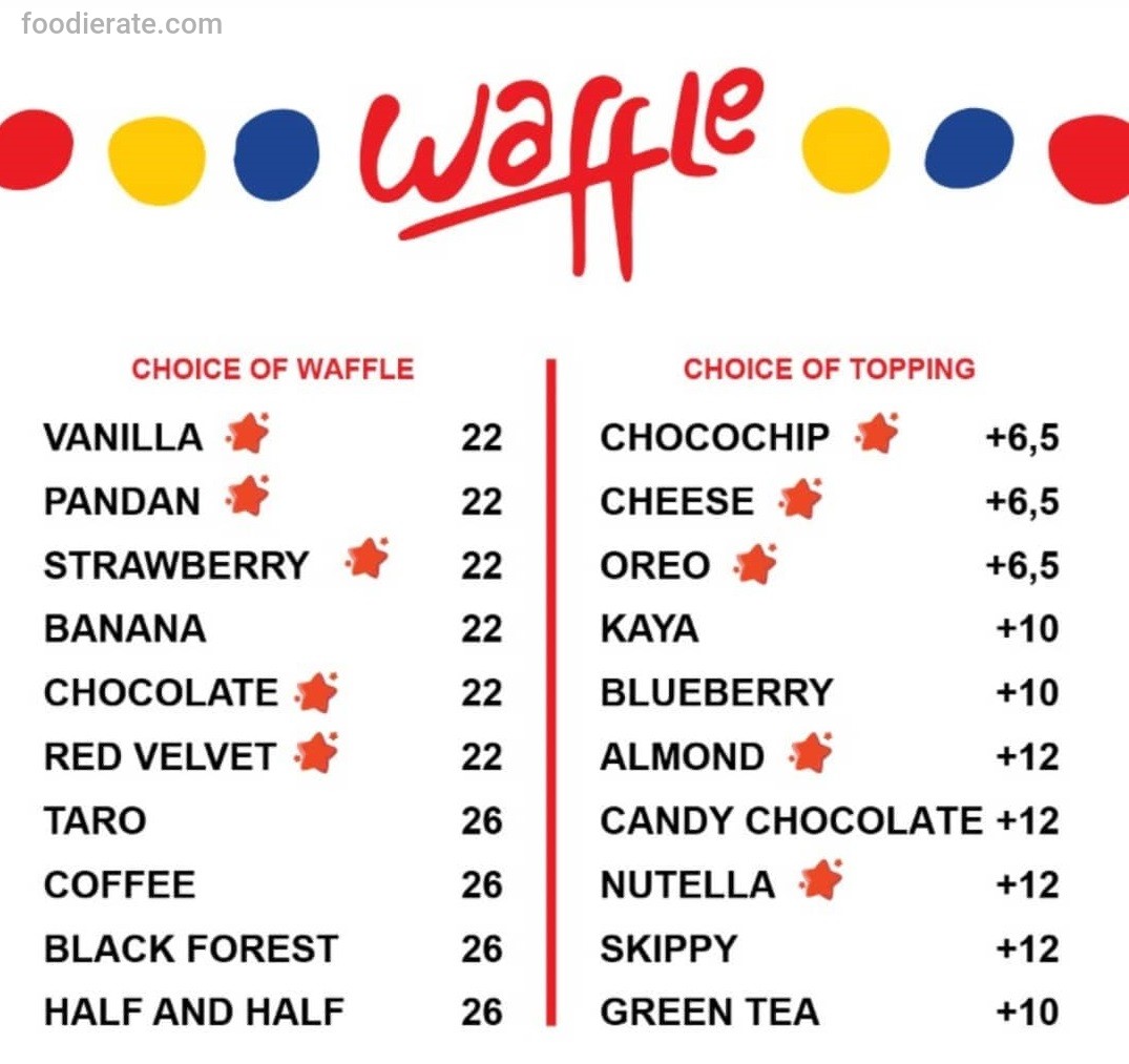 Daftar Harga Menu Eggo Waffle 2024 Foodierate