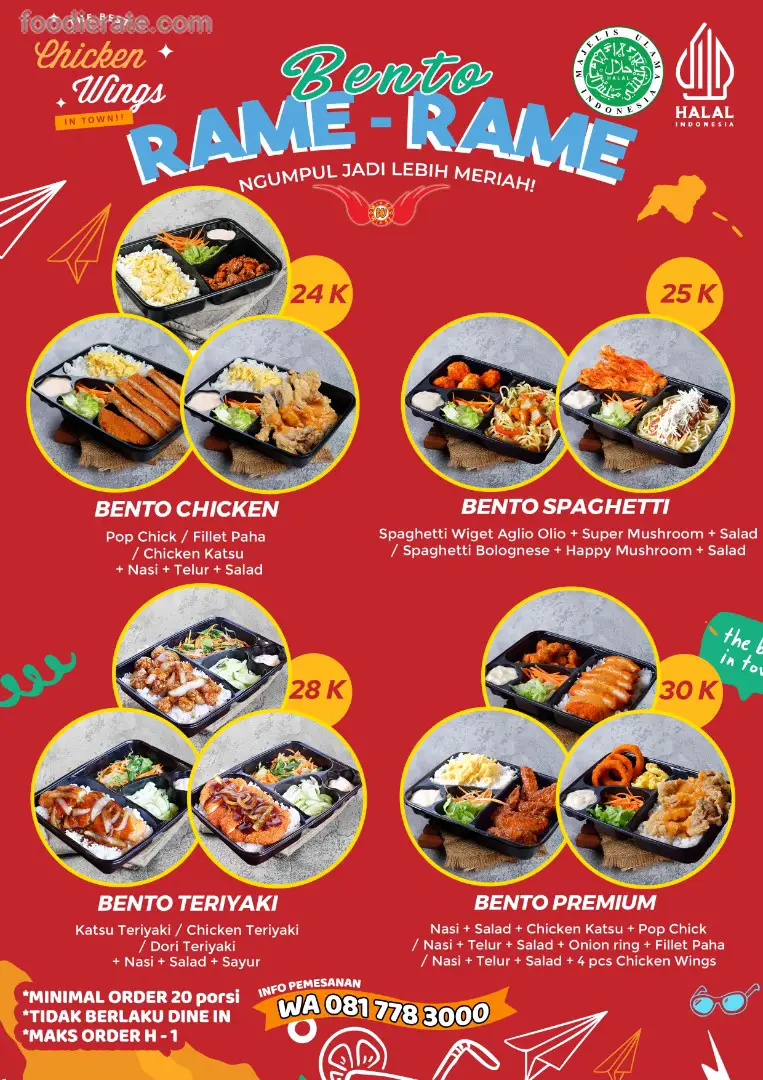 Daftar Harga Menu Wingz O Wingz 2024 Foodierate