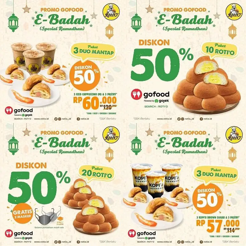 Promo Ramadan Gofood Rotio Diskon 50 Foodierate 6241