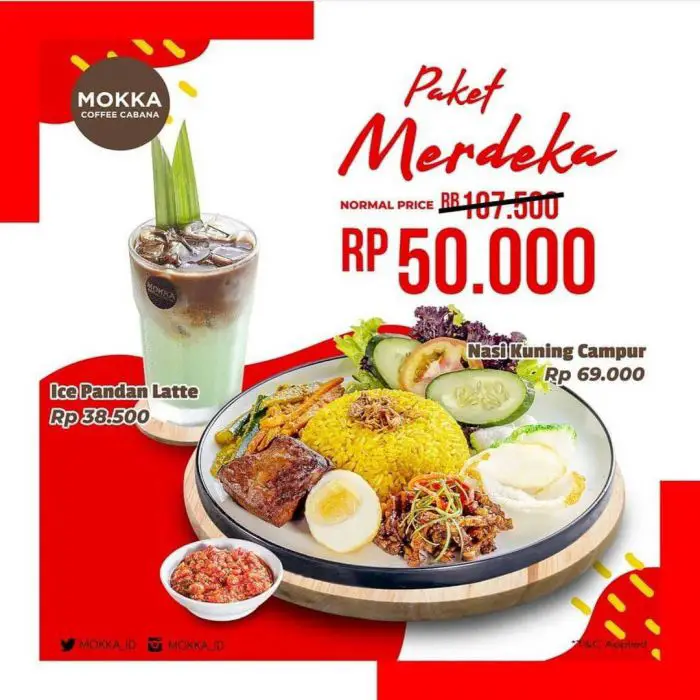 Promo Mokka Coffee Cabana Paket Merdeka Hanya Rp 50 Ribu Foodierate 0320