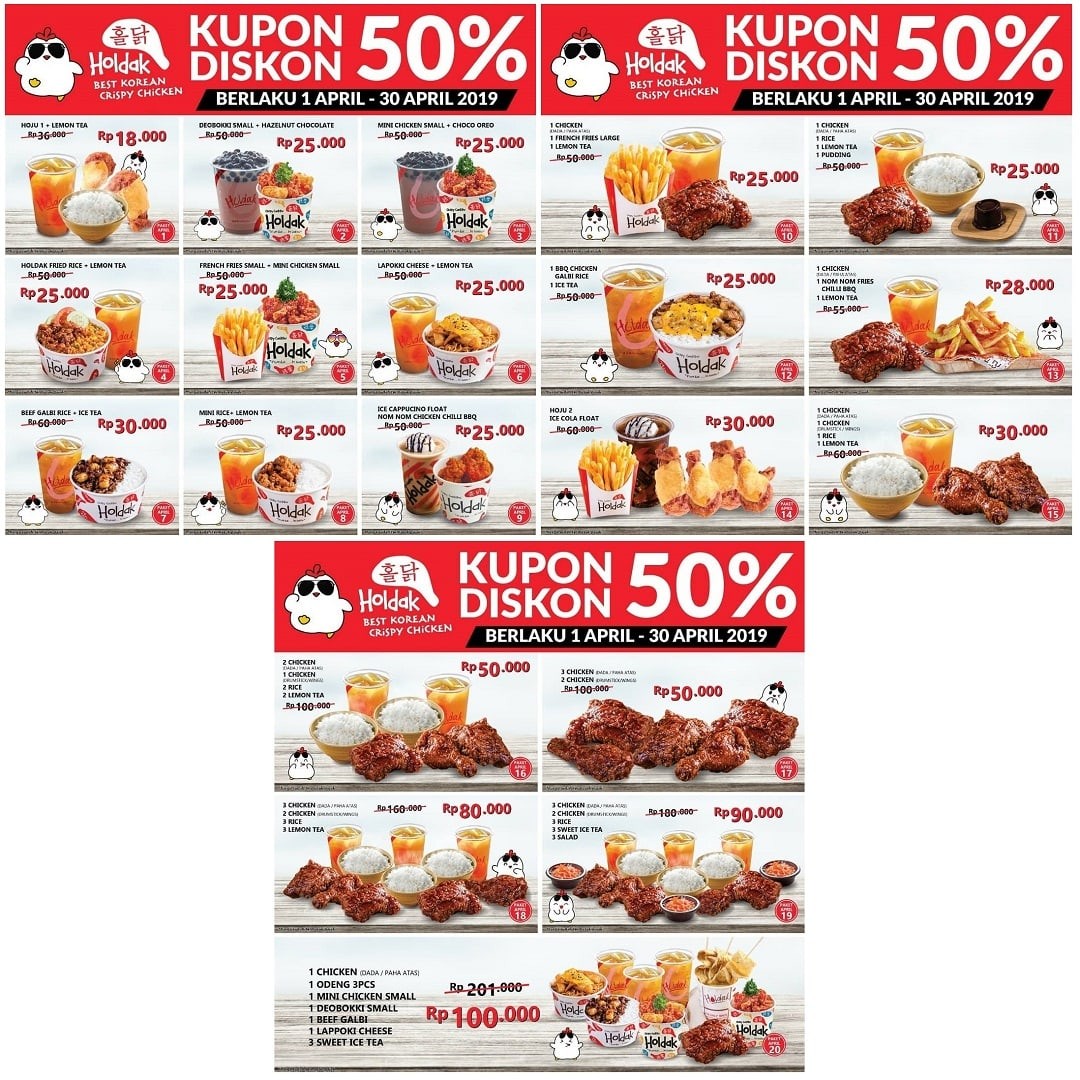 Promo Holdak April 2019 Kupon Diskon 50 Makan Siang Hanya Rp 18 Ribu Foodierate 0443