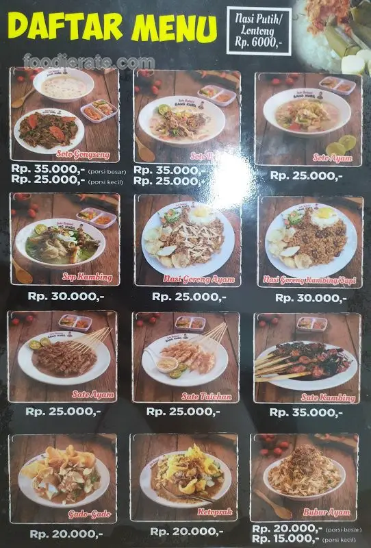 Soto Betawi Bang Kubil Mall Ciputra Grogol | Daftar Harga Menu Soto ...