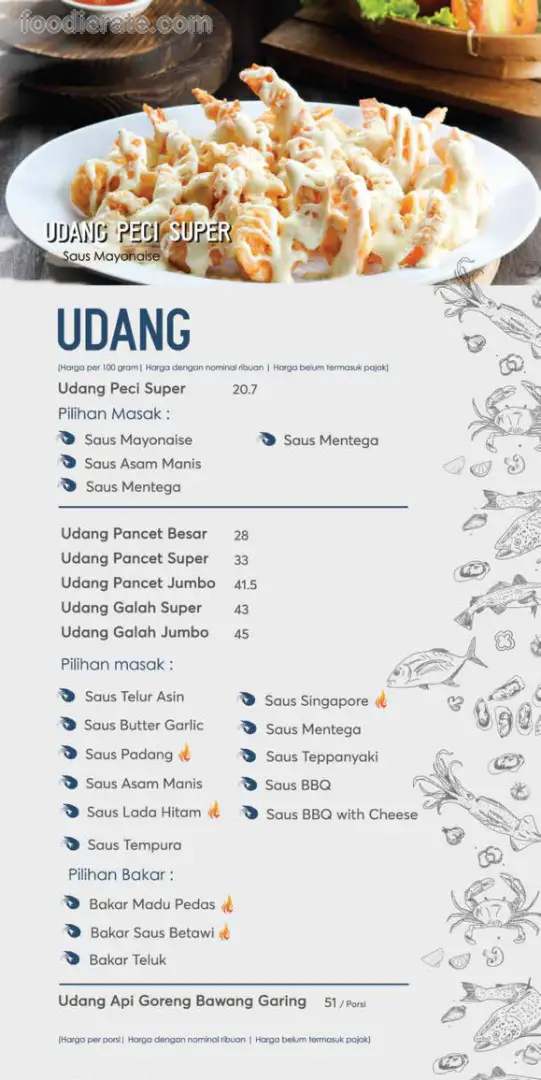 Daftar Harga Menu Bandar Djakarta 2024 Foodierate