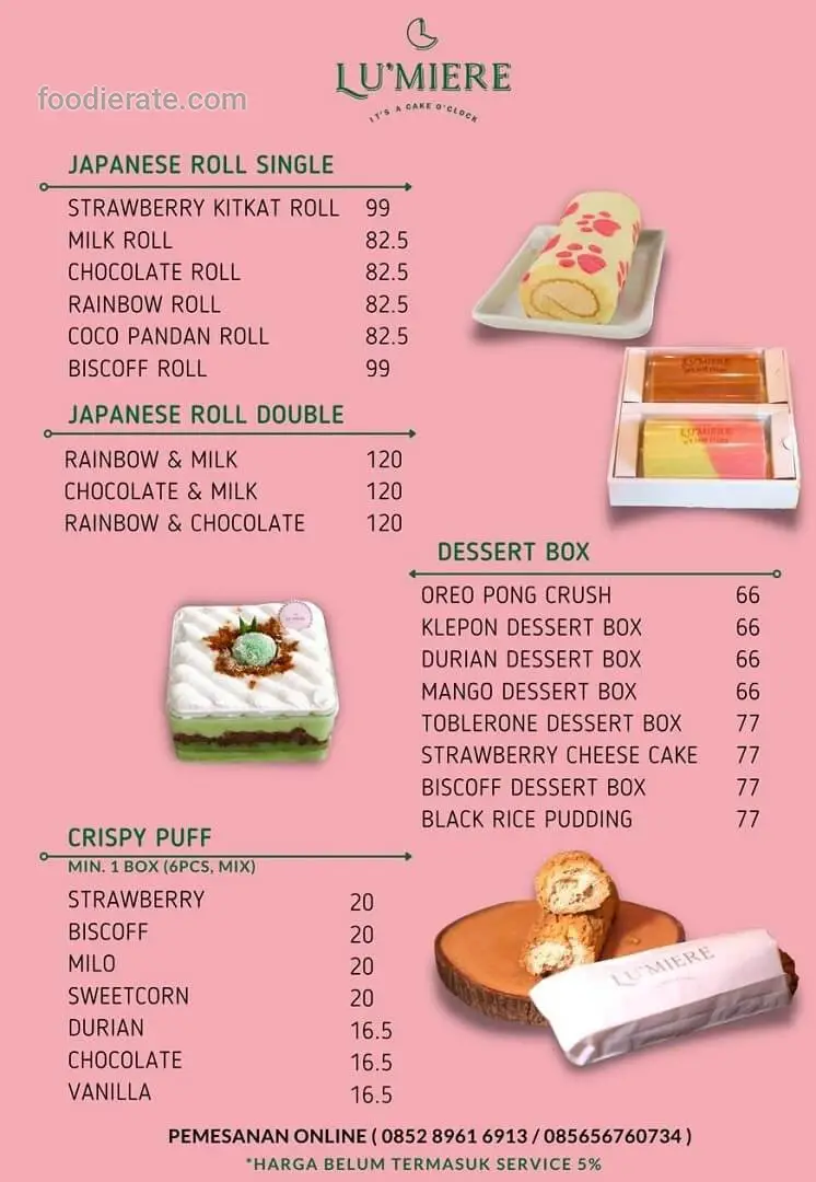 Lumiere Pondok Indah Plaza 5 Pondok Indah Daftar Harga Menu Lumiere