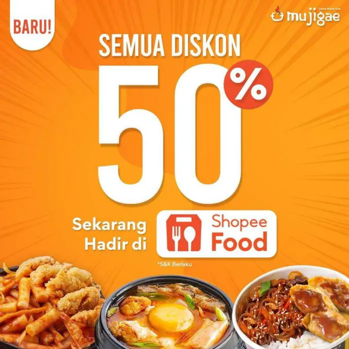 Promo Mujigae Shopeefood Diskon 50 Foodierate 3498