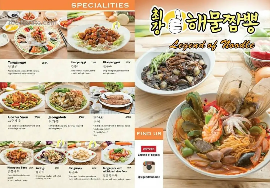 Legend Of Noodle Flavor Bliss Alam Sutera | Daftar Harga Menu Legend Of