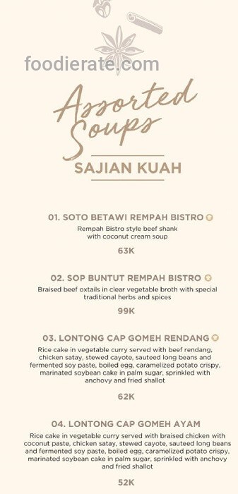 Rempah Bistro Central Park Mall Slipi | Daftar Harga Menu Rempah Bistro ...