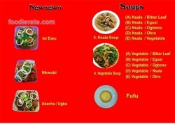 Daftar Harga Menu African Food Center Nwanyi Nnewi