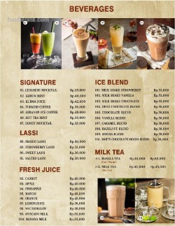 Daftar Harga Menu Lebanon Restaurant