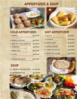 Daftar Harga Menu Lebanon Restaurant