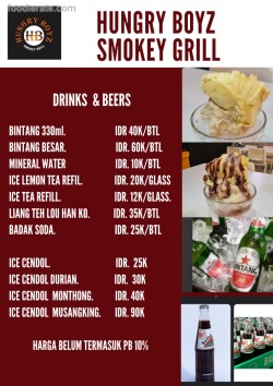 Daftar Harga Menu Hungry Boyz