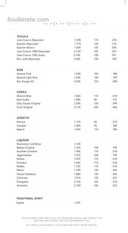 Daftar Harga Menu Langit Senayan