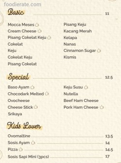 Daftar Harga Menu Kuno Bakery