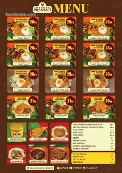 Daftar Harga Menu Ayam Kremes Pramesti