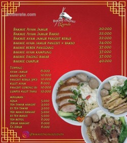 Daftar Harga Menu Bakmie Daging Legenda