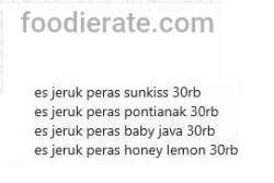 Daftar Harga Menu Hello Sunkiss