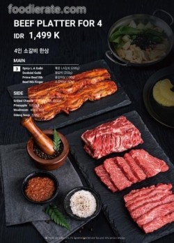 Daftar Harga Menu Sookdal Premium Korean BBQ