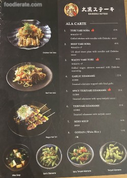 Daftar Harga Menu Daikoku Suteki