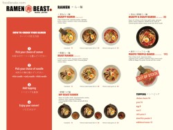 Daftar Harga Menu Ramen Beast