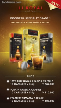 Daftar Harga Menu JJ Royal Coffee