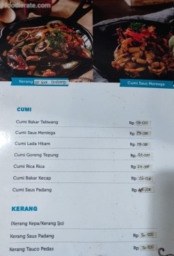 Daftar Harga Menu Mbok Lombok