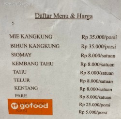 Daftar Harga Menu CK Rice Bowl