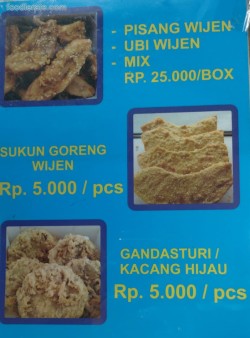 Daftar Harga Menu Pisang Goreng Amoy