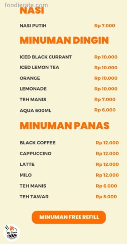 Daftar Harga Menu Oje Steak