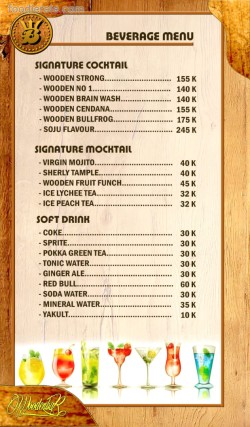 Daftar Harga Menu Wooden Bar