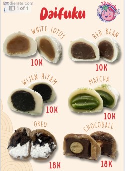 Daftar Harga Menu JDaifuku