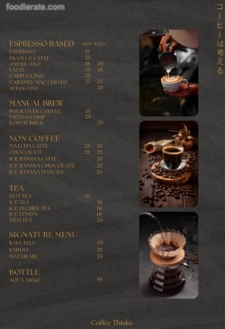 Daftar Harga Menu Coffee Thinks