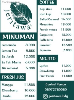 Daftar Harga Menu Jeritawa