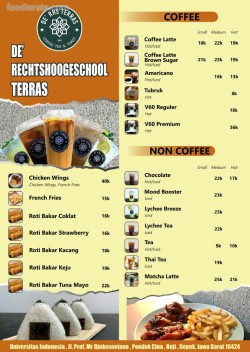 Daftar Harga Menu DE' RHS Terras