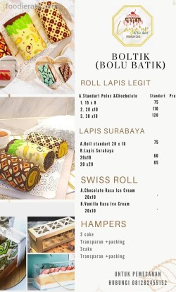 Daftar Harga Menu Layeur Dessert Box