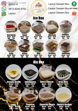 Daftar Harga Menu Layeur Dessert Box