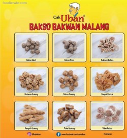 Daftar Harga Menu Bakso & Bakwan Malang Cak Uban