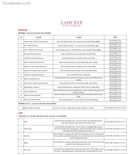 Daftar Harga Menu Lady Eve Patisserie