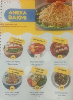 Daftar Harga Menu Bakmie Akhwang