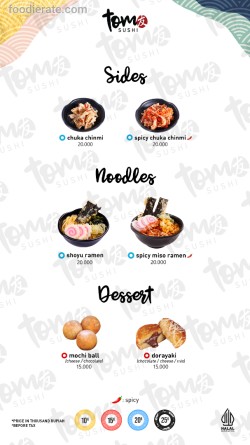 Daftar Harga Menu Tom Sushi