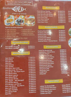 Daftar Harga Menu Aneka Seafood 38