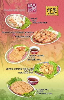 Daftar Harga Menu Wong Fu Kie