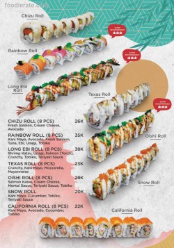 Daftar Harga Menu Sushimas