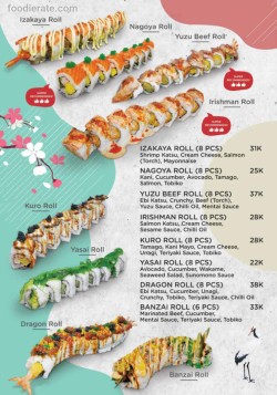 Daftar Harga Menu Sushimas