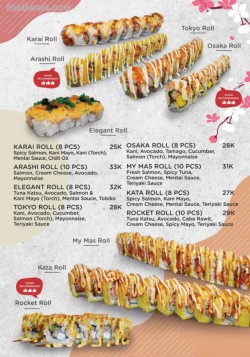 Daftar Harga Menu Sushimas