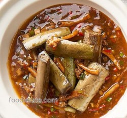Claypot Minced Meat With Stewed Eggplant Wee Nam Kee