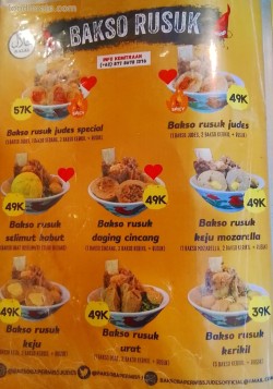 Daftar Harga Menu Bakso Baper Miss Judes