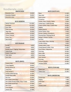 Daftar Harga Menu D' Cika Cake & Bakery