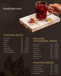 Daftar Harga Menu Ayam Goreng Ny. Suharti