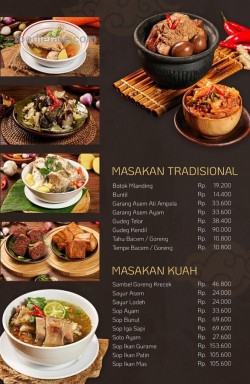 Daftar Harga Menu Ayam Goreng Ny. Suharti